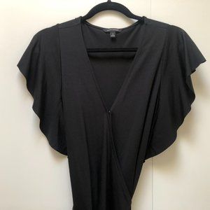Black Banana Republic jersey wrap dress.  Size S